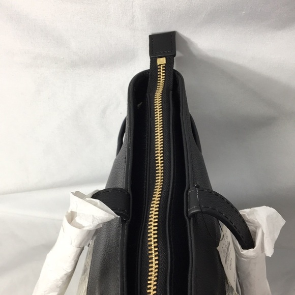 Talbots Top Zip Leather Snakeskin Tote Purse with Shoulder Straps NEW With Tags - Picture 9 of 15